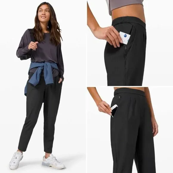 Lululemon NWOT Essential High-Rise Trouser in Black Size 8 - Picture 4 of 8